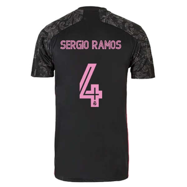 Maglia Real Madrid Third NO.4 Sergio Ramos 20/21 Nero